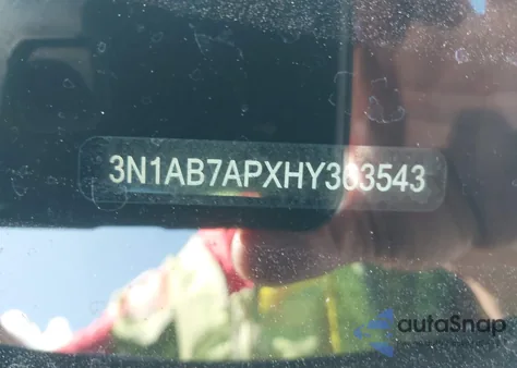 2017 Nissan Sentra Sv from USA, damaged, VIN 3N1AB7APXHY363543